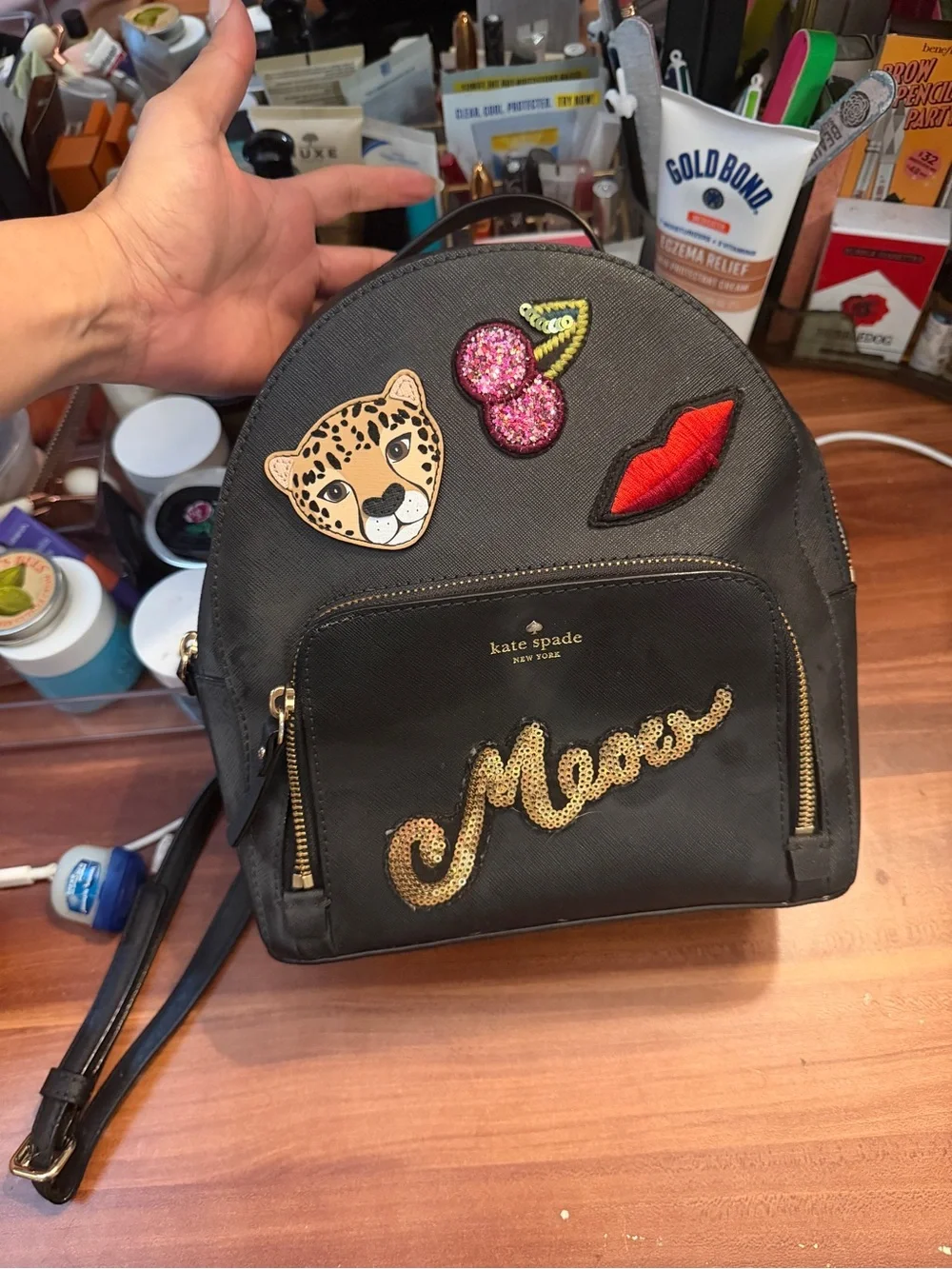 Kate Spade New York RUN WILD LEOPARD TOMI BACKPACK